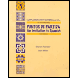 Puntos De Partida (Supplement Material) (Custom)