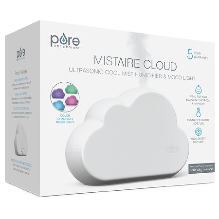 Pure Enrichment Mistaire Cloud Ultrasonic Cool Mist Humidifier with Mood Light - 1.0 ea
