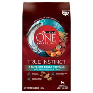 Purina One Smart Blend True Instinct Dog Food Salmon & Tuna - 60.8 oz