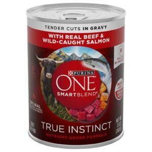Purina One Smartblend True Instinct Tender Cuts Beef & Salmon - 13.0 oz