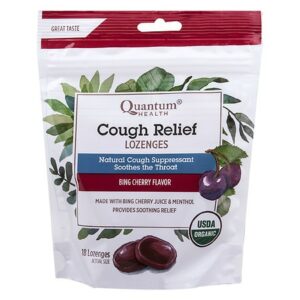 Quantum Health Cough Relief Lozenges Bing Cherry - 18.0 ea