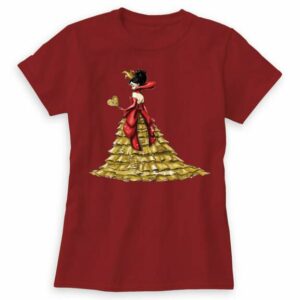 Queen of Hearts T-Shirt Art of Disney Villains Designer Collection Women