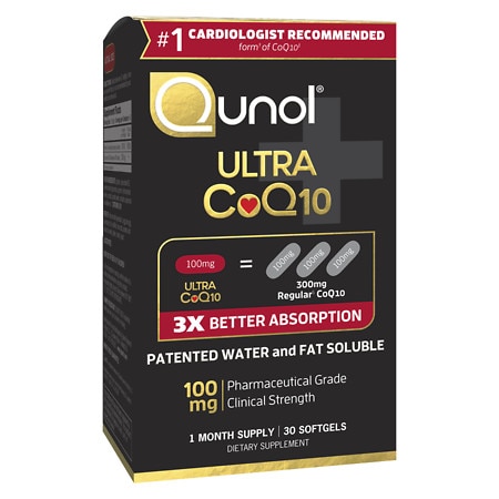 Qunol Ultra 100 mg CoQ10 Dietary Supplement Softgels - 30.0 ea