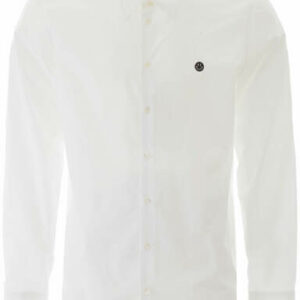 RAF SIMONS SHIRT WITH SMILEY EMBROIDERY 50 White Cotton