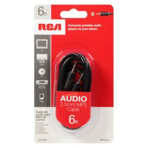 RCA Auxiliary Cable 3.5 mm 6 foot - 1.0 ea
