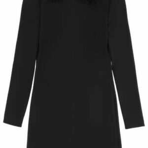 RED VALENTINO CADY TECH MINI DRESS 38 Black