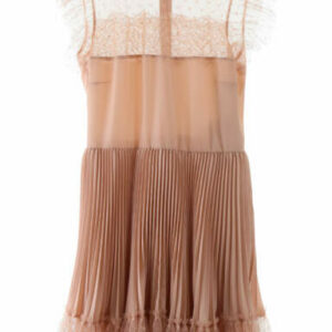 RED VALENTINO MINI DRESS WITH TULLE 42 Pink