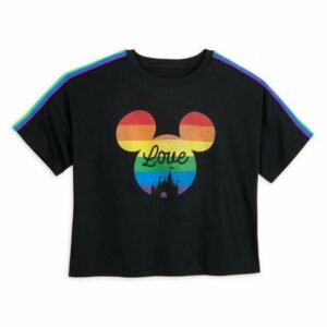 Rainbow Disney Collection Mickey Mouse Icon Fantasyland Castle T-Shirt Fashion Fit 2020