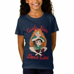 Ralph Breaks the Internet ''Curly Hair Don't Care'' T-Shirt for Girls Customizable Official shopDisney