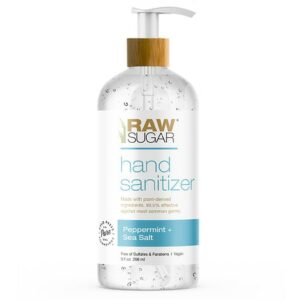 Raw Sugar Hand Sanitizer Peppermint + Sea Salt - 9.0 oz
