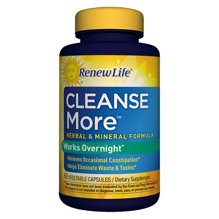 ReNew Life Cleanse More Dietary Supplement Capsules - 60.0 ea