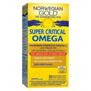 ReNew Life Norwegian Gold Super Critical Omega, Fish Gels Orange - 30.0 ea