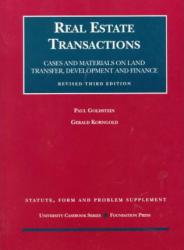 Real Estate Transactions : 1997 Statue, Form and Problem Supplement