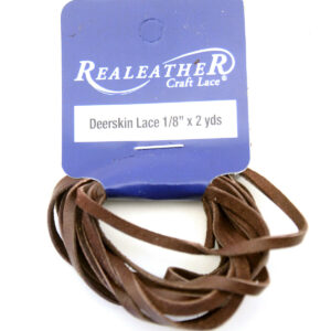 Realeather Deerskin Lace chocolate 1 8 in. x 2 yds. Hank