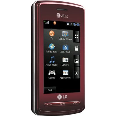 Red - LG CU920 Cell Phone, QuadBand, MP3, 2MP Camera, World Phone - Unlocked