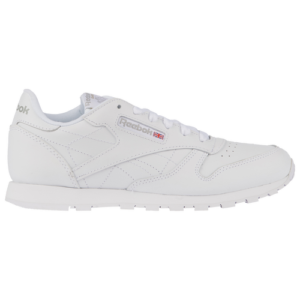 Reebok Boys Reebok Classic Leather - Boys' Grade School Running Shoes White/White/White Size 06.5