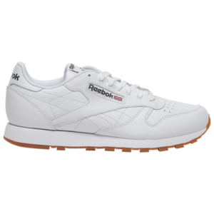 Reebok Mens Reebok Classic Leather - Mens Running Shoes White/Gum Size 11.5