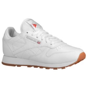 Reebok Womens Reebok Classic Leather - Womens Running Shoes White/Gum Size 08.5