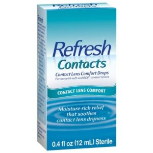 Refresh Contacts Contact Lens Comfort Moisture Drops for Dry Eyes - 0.4 fl oz