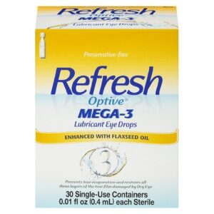 Refresh Optive Mega-3 Eye Drops Preservative Free - 0.01 oz x 30 pack
