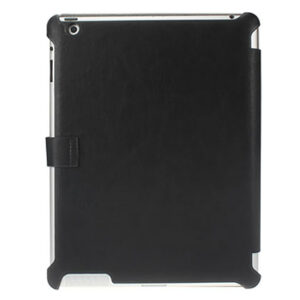 Reiko - Cow Skin Pattern Fitting Case for Apple iPad 3 - Black/Hot Pink