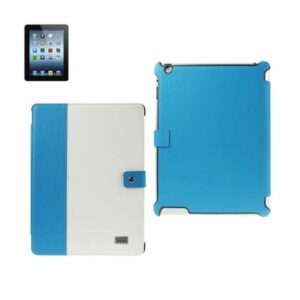 Reiko - Cow Skin Pattern Fitting Case for Apple iPad 3 - Navy/White