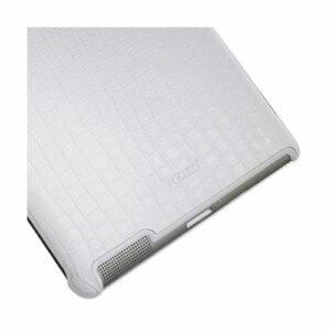 Reiko - Crocodile Skin Pattern Fitting Case for Apple iPad 2 - White