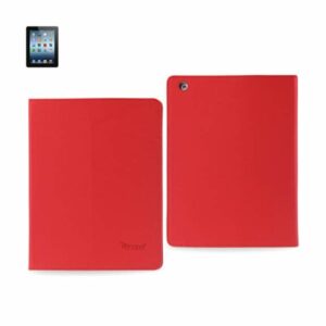 Reiko - Denim Texture FItting Case for Apple iPad 3 - Red