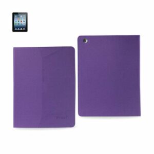 Reiko - Denim Texture Fitting Case for Apple iPad 3 - Purple