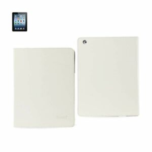 Reiko - Denim Texture Fitting Case for Apple iPad 3 - White