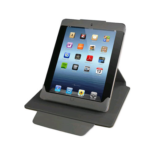 Reiko - Fitting Case Trapezoid Clip for Apple iPad 3 - Glove Leather Black