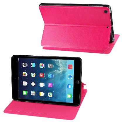 Reiko - PC/TPU Fitting Case for Apple iPad Mini 2 - Hot Pink