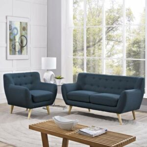 Remark 2 Piece Living Room Set in Azure