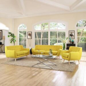 Remark 3 Piece Living Room Set in Sunny