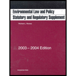 Revesz's Environmental Law Statutes-Supplement