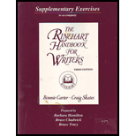 Rinehart Handbook for Writers - Supplement Exercises