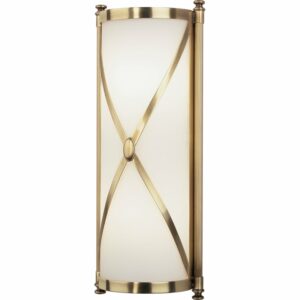 Robert Abbey Chase Wall Chase 17" Single Bath Bar Antique Brass Indoor Lighting Bathroom Fixtures Bath Bar