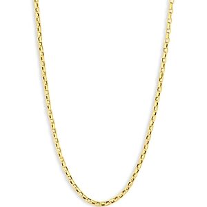 Roberto Coin 18K Yellow Gold Fine Gauge Square Link Chain Necklace, 34