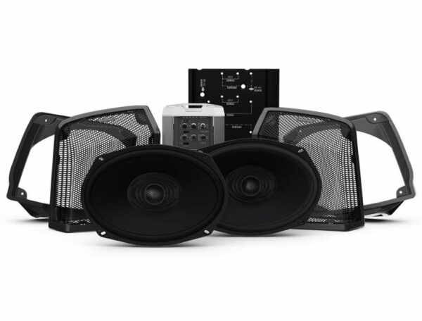 Rockford Fosgate Two Speakers & Amplifier Kit For Select 1998-2013 Road King Motorcycles