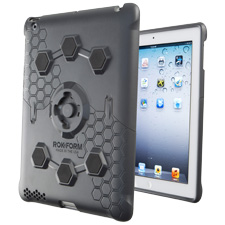 RokForm - Padlok new iPad Case with Screen Protector for Apple iPad 2 / 3 - Gun Metal