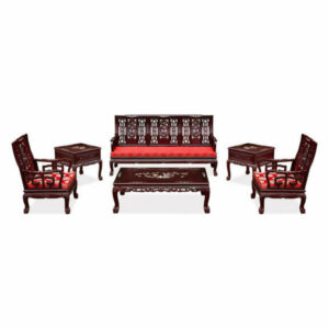 Rosewood Imperial Court Living Room Set, 6-Piece Set