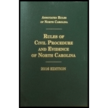 Rules of Civil Procedure and Evidence of North Carolina - With Supplement