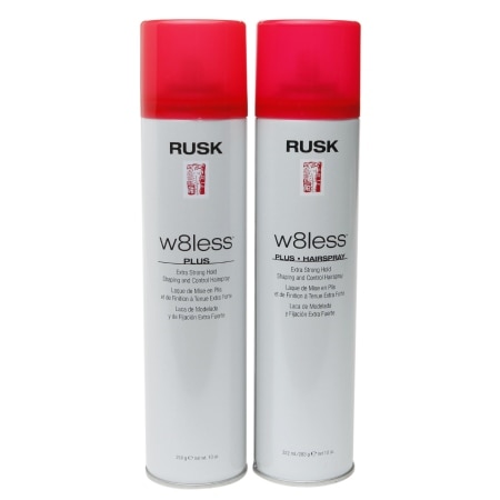 Rusk W8less Shaping & Control Hair Spray, Extra Strong Hold - 10.0 oz x 2 pack