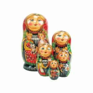 Russian 5 Piece Friends Forever Nested Doll Set
