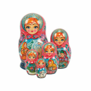 Russian 5 Piece Morozko Nested Doll Set