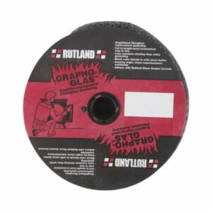 Rutland Grapho-Glas 726 Fiberglass Stove Gasket, 1" x 25' Rope, Black