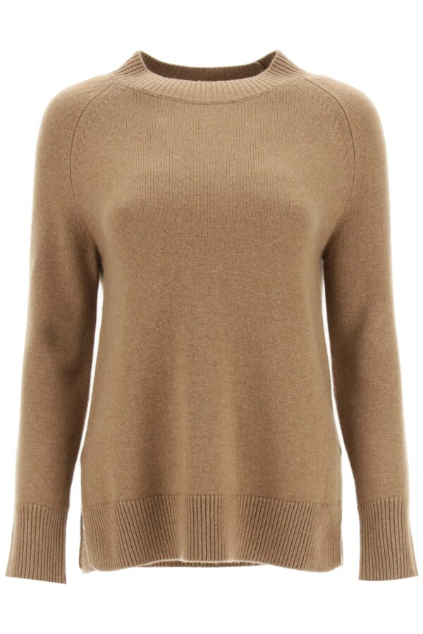 'S MAX MARA GINEVRA SWEATER IN WOOL AND CASHMERE XS Brown Wool, Cashmere