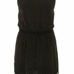 SAINT LAURENT MICRO STUDS MINI DRESS 38 Black, Gold