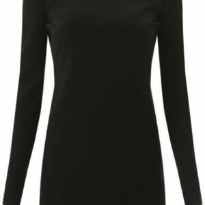 SAINT LAURENT SHORT DRESS WITH KNOT 38 Black