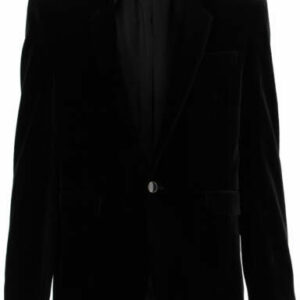 SAINT LAURENT VELVET BLAZER 48 Black